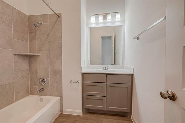 Bathroom, Interior, Wood Texture Flooring