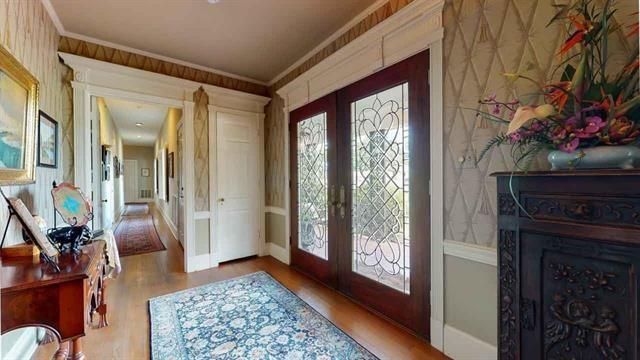 Fireplace, Interior, Recessed Lighting, Wood Texture Flooring