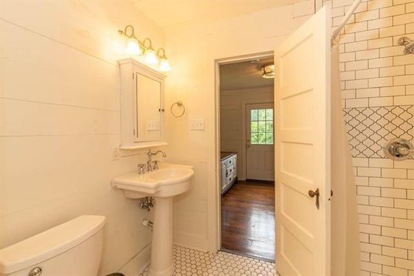 Bathroom, Interior, Wood Texture Flooring