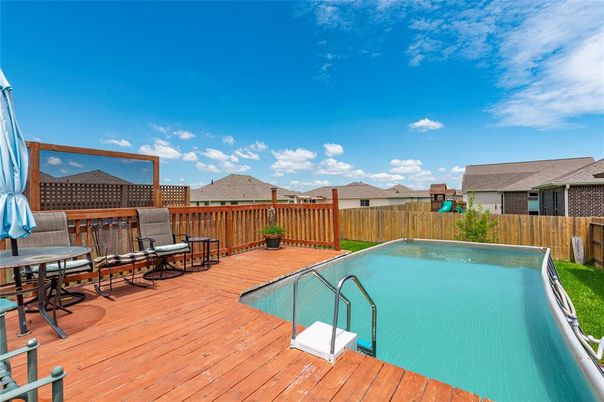 Exterior, Pool, Wood Texture Flooring