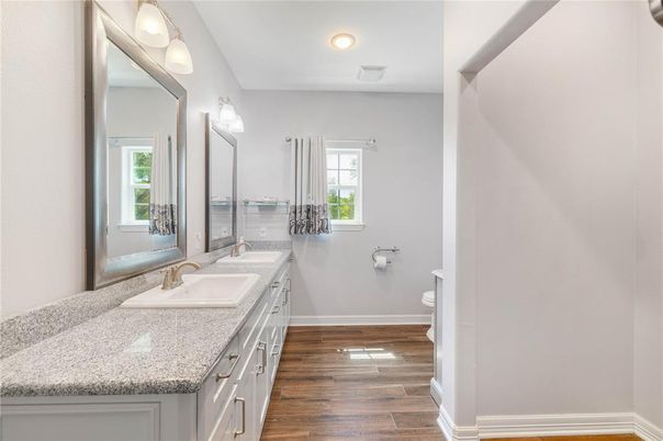 Bathroom, Interior, Wood Texture Flooring