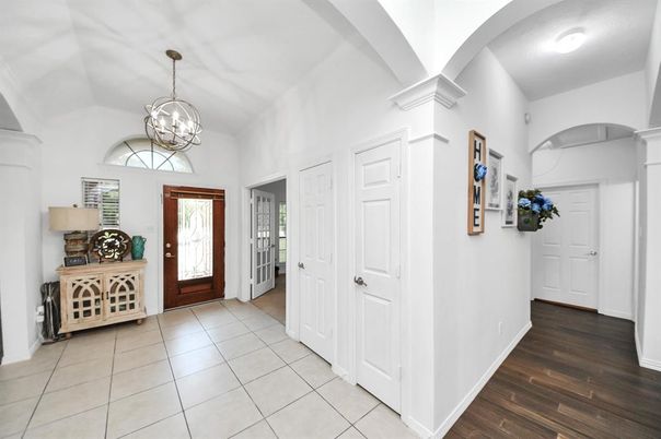 Chandelier, Interior, Pendant Lights, Wood Texture Flooring