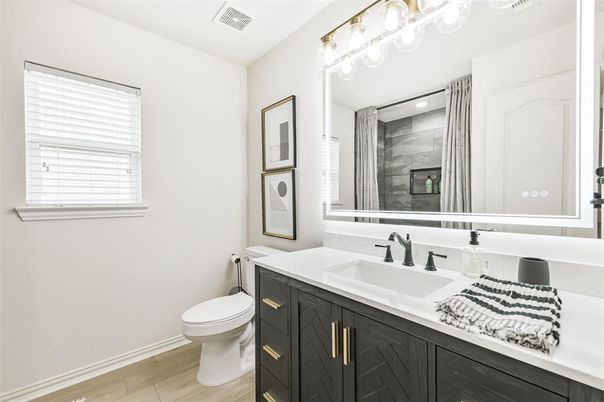 Bathroom, Interior, Wood Texture Flooring
