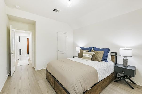 Bedroom, Interior, Wood Texture Flooring