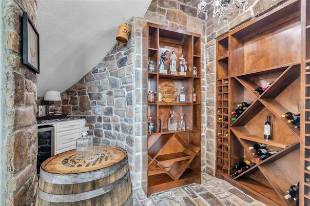 Interior, Stone Walls, Wine Storage