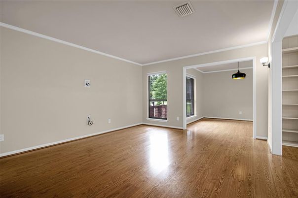 Empty room, Interior, Wood Texture Flooring