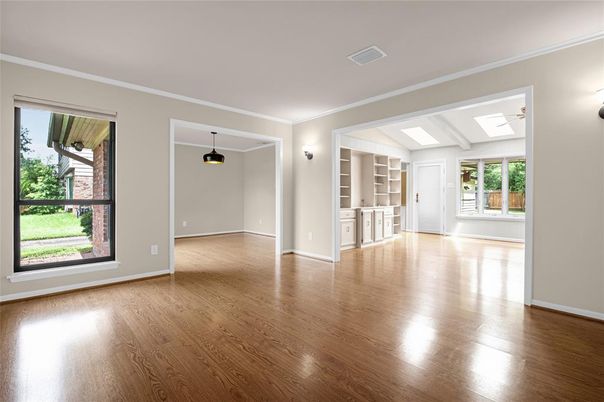 Empty room, Interior, Wood Texture Flooring
