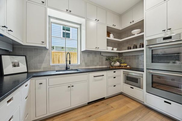 Interior, Kitchen, Wood Texture Flooring