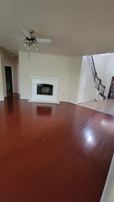 Empty room, Fireplace, Interior, Wood Texture Flooring