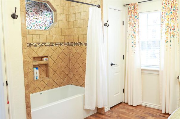 Bathroom, Interior, Wood Texture Flooring