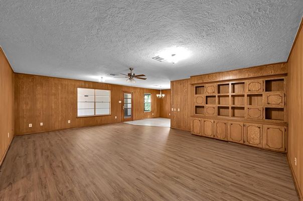Empty room, Interior, Wood Texture Flooring, Wooden Walls