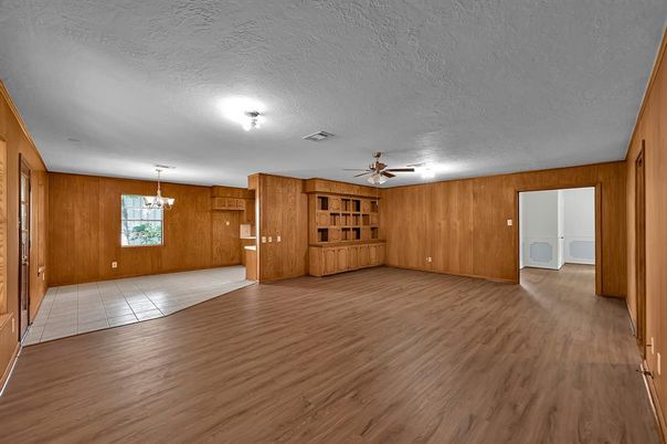 Empty room, Interior, Wood Texture Flooring, Wooden Walls