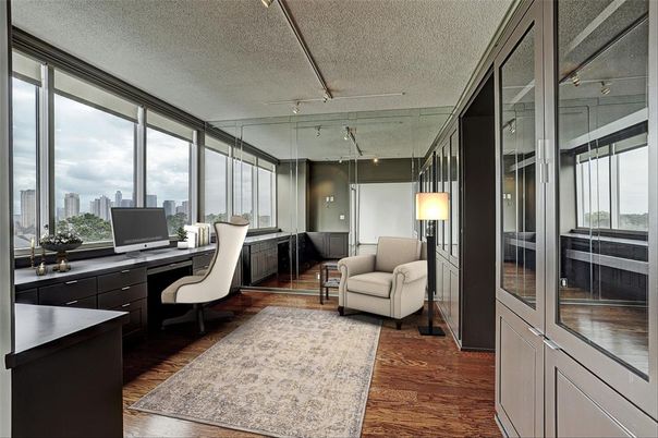 Home Office, Interior, Wood Texture Flooring
