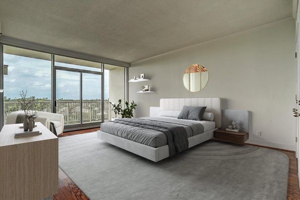 Bedroom, Interior, Wood Texture Flooring