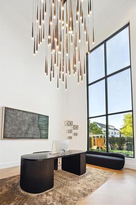 Home Office, Interior, Pendant Lights