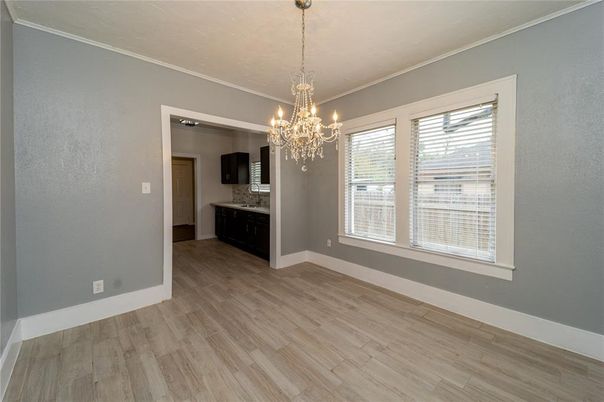 Chandelier, Empty room, Interior, Wood Texture Flooring