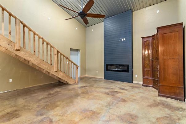 Empty room, Fireplace, Interior