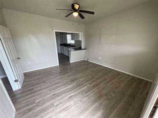 Empty room, Interior, Kitchen, Wood Texture Flooring