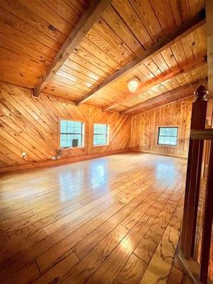 Empty room, Interior, Wooden Beams, Wooden Ceilings, Wood Texture Flooring, Wooden Walls