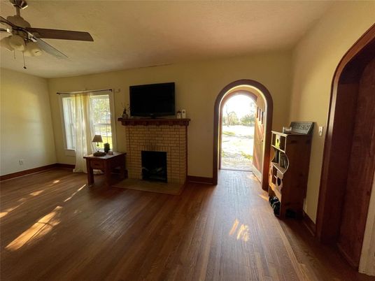 Fireplace, Interior, Wood Texture Flooring