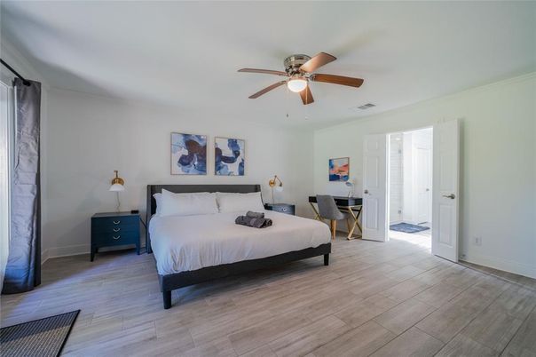 Bedroom, Interior, Wood Texture Flooring