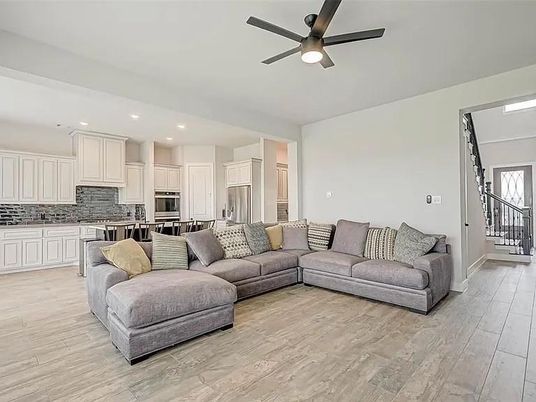 Interior, Kitchen, Living room, Recessed Lighting, Stainless Steel Appliances, Wood Texture Flooring