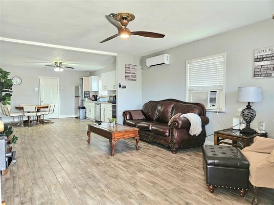 Dining room, Interior, Kitchen, Living room, Wood Texture Flooring