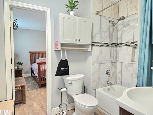 Bathroom, Bedroom, Interior, Marble Walls, Wood Texture Flooring