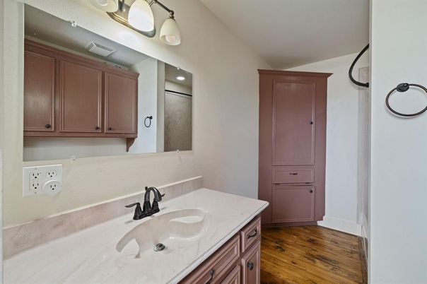 Bathroom, Interior, Wood Texture Flooring