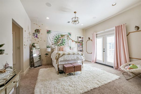 Bedroom, Interior, Pendant Lights, Recessed Lighting