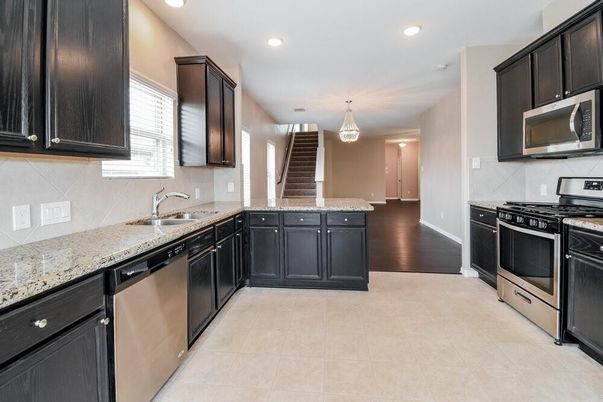 Interior, Kitchen, Pendant Lights, Recessed Lighting, Stainless Steel Appliances