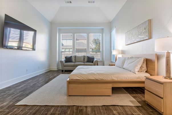 Bedroom, Interior, Wood Texture Flooring