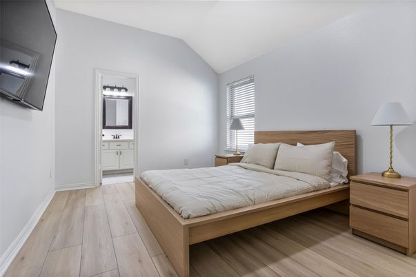 Bedroom, Interior, Wood Texture Flooring