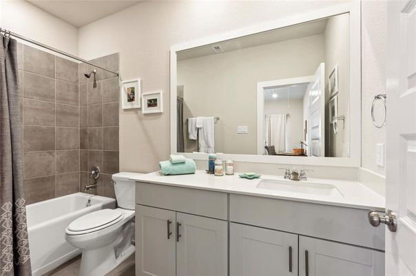 Bathroom, Interior, Wood Texture Flooring