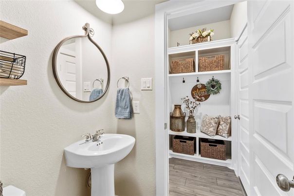 Bathroom, Interior, Wood Texture Flooring