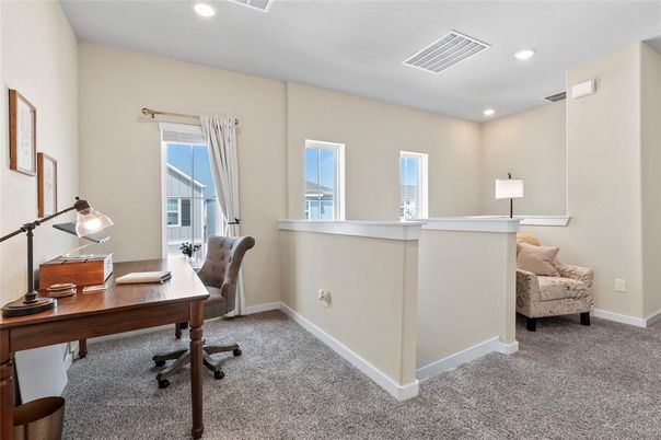 Home Office, Interior, Recessed Lighting