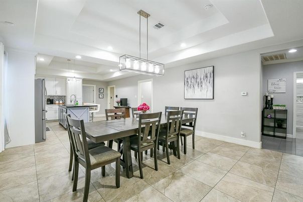 Billiard Table, Dining room, Interior, Kitchen, Pendant Lights, Recessed Lighting