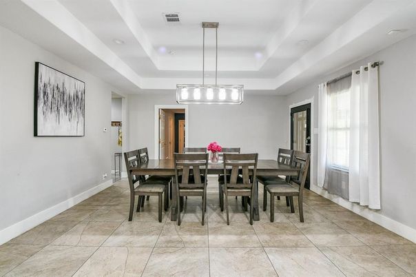 Dining room, Interior, Pendant Lights