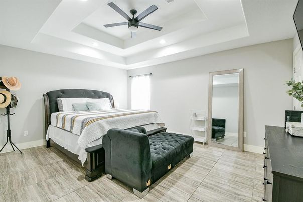 Bedroom, Interior, Recessed Lighting