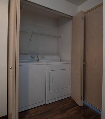Interior, Utility Closets, Washer, Wood Texture Flooring