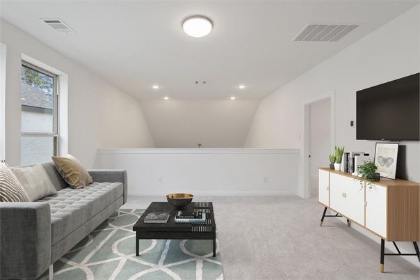 Interior, Living room, Recessed Lighting
