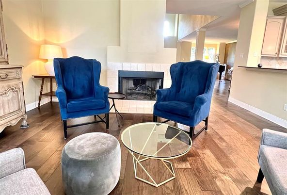 Fireplace, Interior, Living room, Wood Texture Flooring
