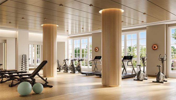 Fitness Equipment, Gym, Interior