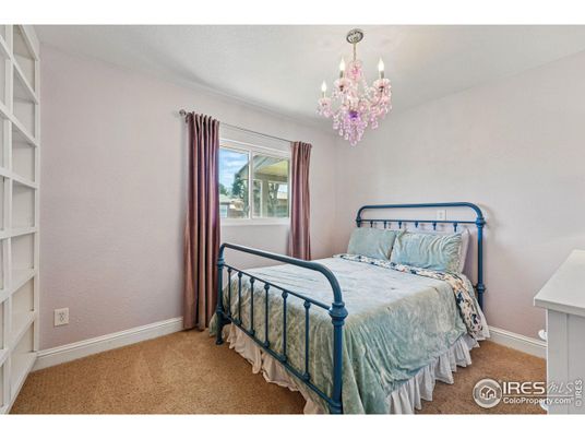 Bedroom, Chandelier, Interior