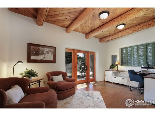Home Office, Interior, Wooden Beams, Wooden Ceilings, Wood Texture Flooring