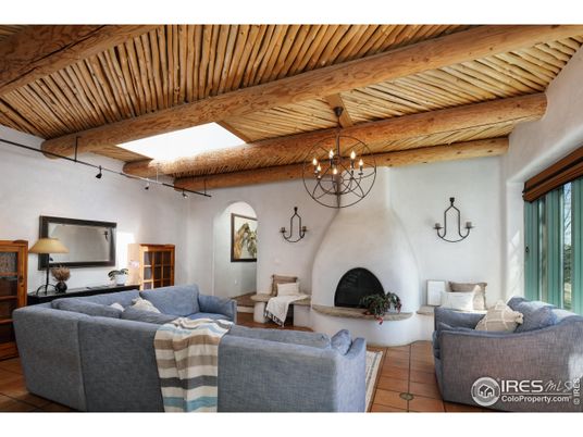 Chandelier, Fireplace, Interior, Living room, Wooden Beams, Wooden Ceilings