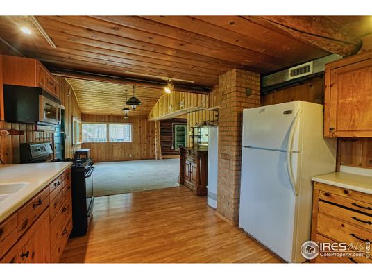 Interior, Kitchen, Stone Walls, Wooden Ceilings, Wood Texture Flooring, Wooden Walls