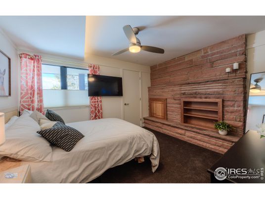 Bedroom, Fireplace, Interior, Stone Walls