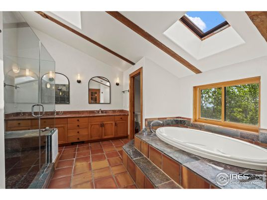 Bathroom, Dual Sink Vanities, Glass Shower, Interior