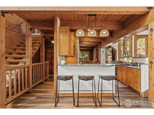 Interior, Kitchen, Pendant Lights, Wooden Beams, Wooden Ceilings, Wood Texture Flooring, Wooden Walls